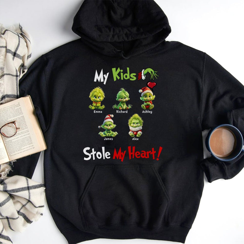 Personalized My Grandkids Stole My Heart T-shirt / Hoodie / Sweatshirt - Gift For Christmas