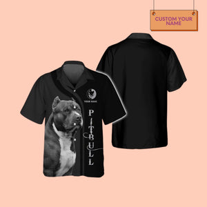 Personalized PitBull Dog Lovers Custom Name 3D T-Shirt / Hoodie / Sweatshirt / Zipper Hoodie / Fleece Zipper / Bomber / Hawaiian Shirt / Polo Shirt - Gift For Dog Lovers