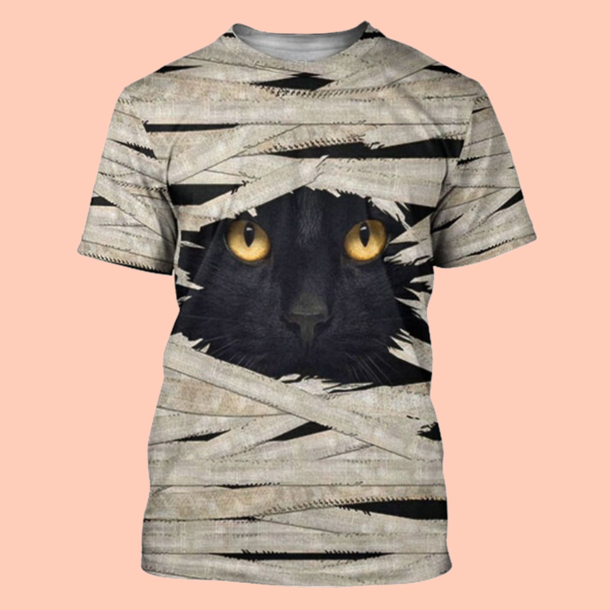 Mummy Black 3D Cat T-Shirt / Hoodie / Sweatshirt / Zipper Hoodie - Gift For Cat's Lovers