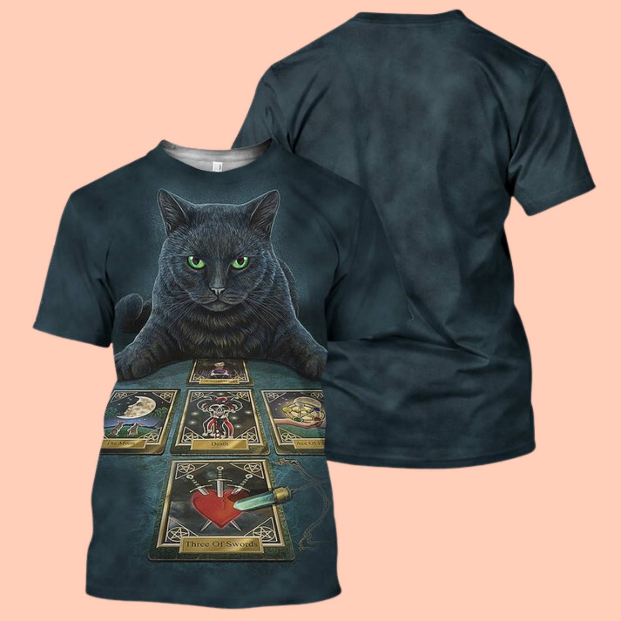 Wicca Black 3D Cat T-Shirt / Hoodie / Sweatshirt / Zipper Hoodie - Gift For Cat's Lovers