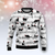 Black Cat Christmas Music 3D Cat Ugly Sweater Christmas Gift - Gift For Cat's Lovers