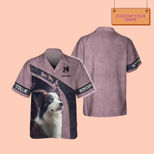 Personalized Border Collie Dog Lovers Custom Name 3D T-Shirt / Hoodie / Sweatshirt / Zipper Hoodie / Fleece Zipper / Bomber / Hawaiian Shirt / Polo Shirt - Gift For Dog Lovers