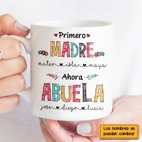Personalized Grandma Abuela Spanish Custom Mug Gift For Grandma and Mom