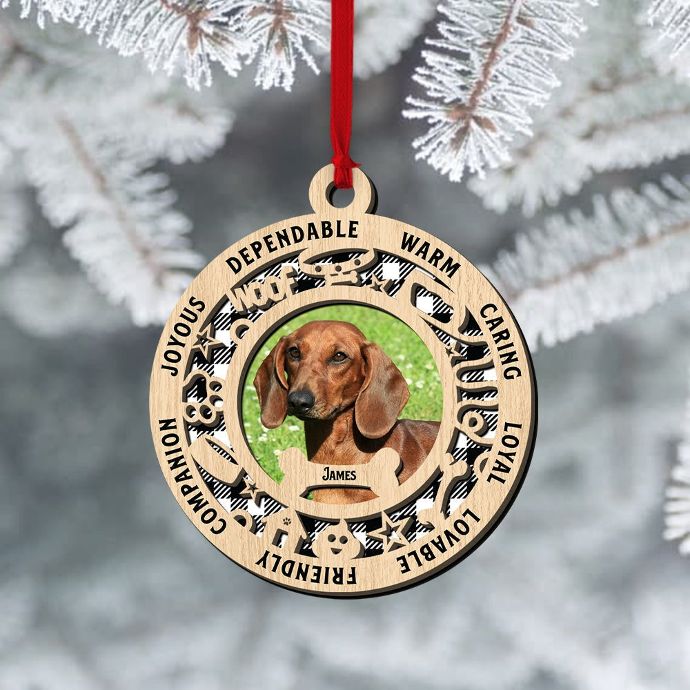 Personalized Ornaments Dog Woof - Gift For Dog Lovers