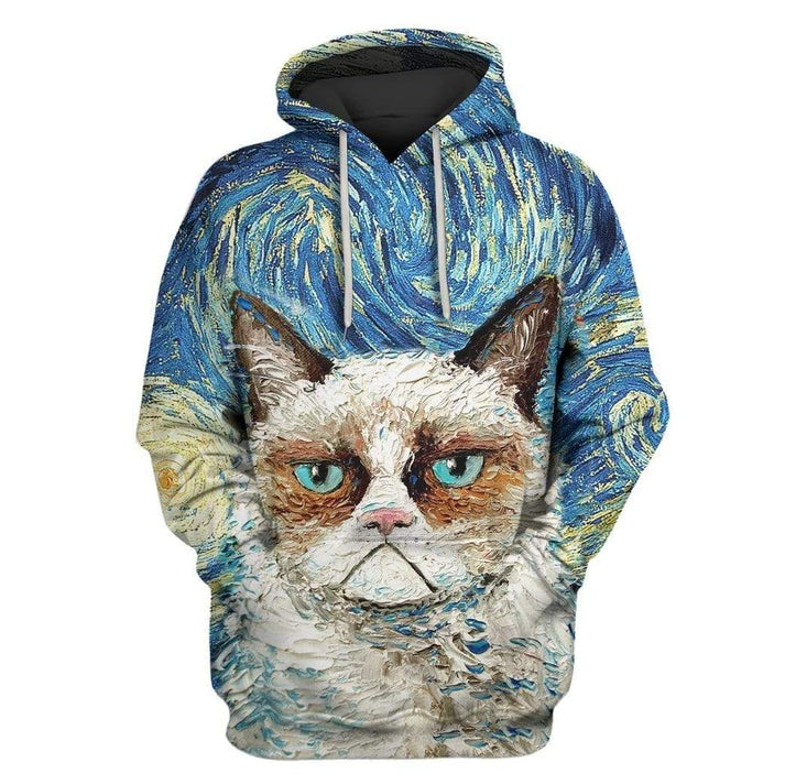 Grumpy Cat 3D Cat T-Shirt / Hoodie / Sweatshirt / Zipper Hoodie - Gift For Cat's Lovers