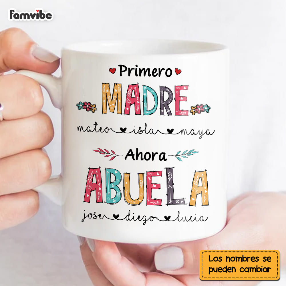 Personalized Grandma Abuela Spanish Mug
