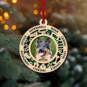 Personalized Ornaments Dog Woof - Gift For Dog Lovers