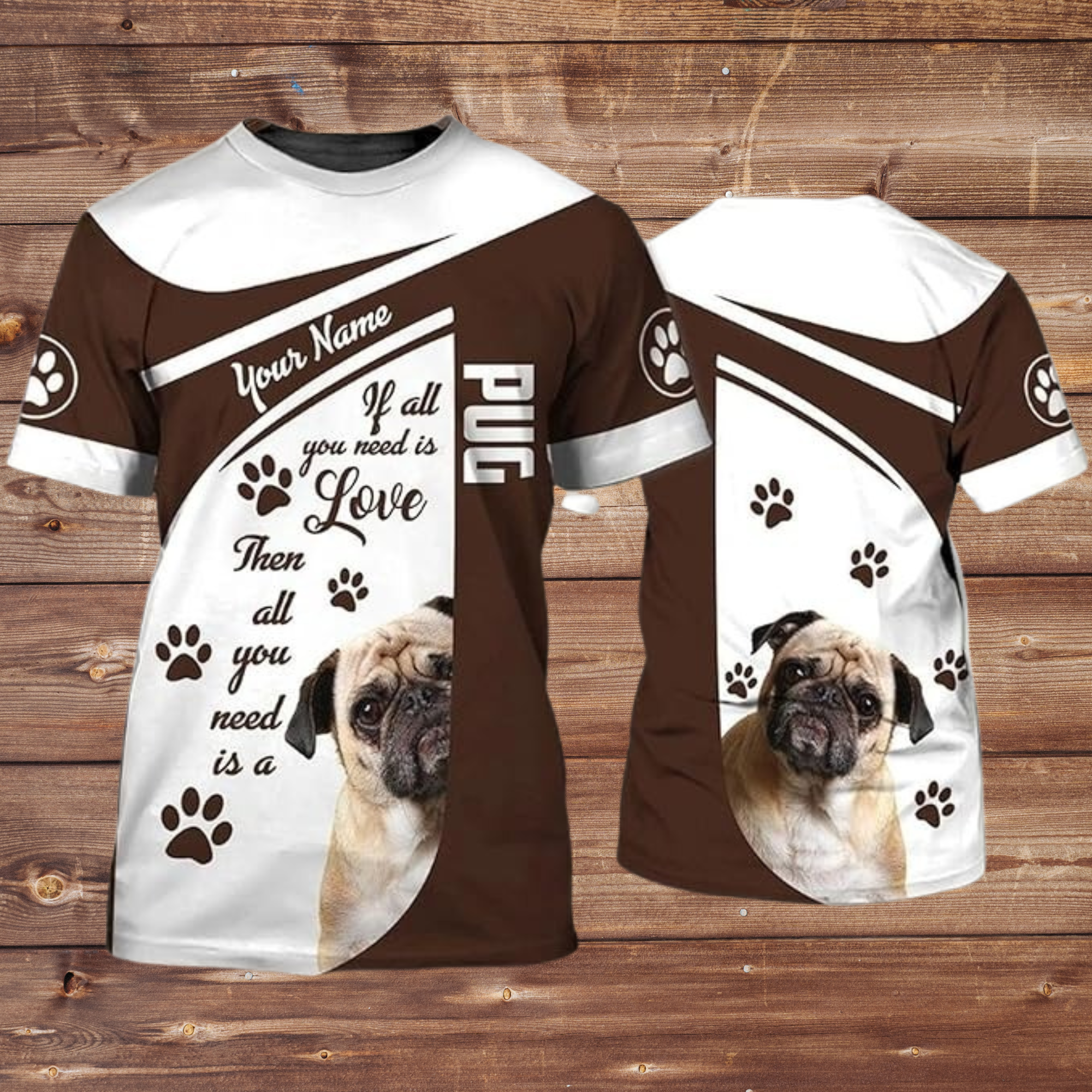 Personalized Frenchie Bulldog Then All You Need Is A Bulldog 3D T-Shirt - Gift For Dog's Lovers
