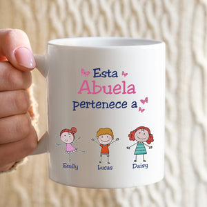 Personalized Esta Abuela Pertenece a Spanish Family Mug Gift