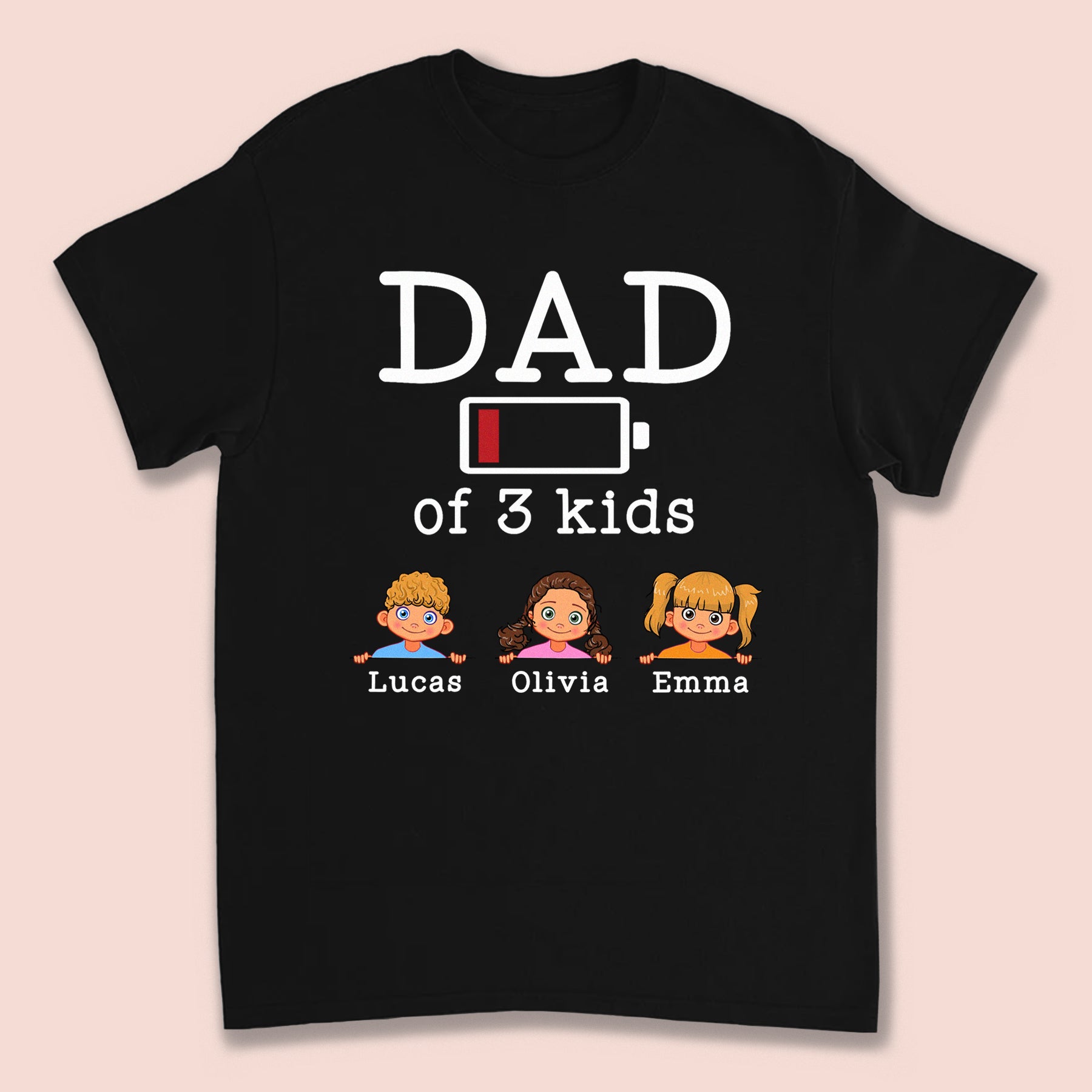Personalized Dad Of Kids T-shirt / Hoodie / Sweatshirt Gift for Father's Day