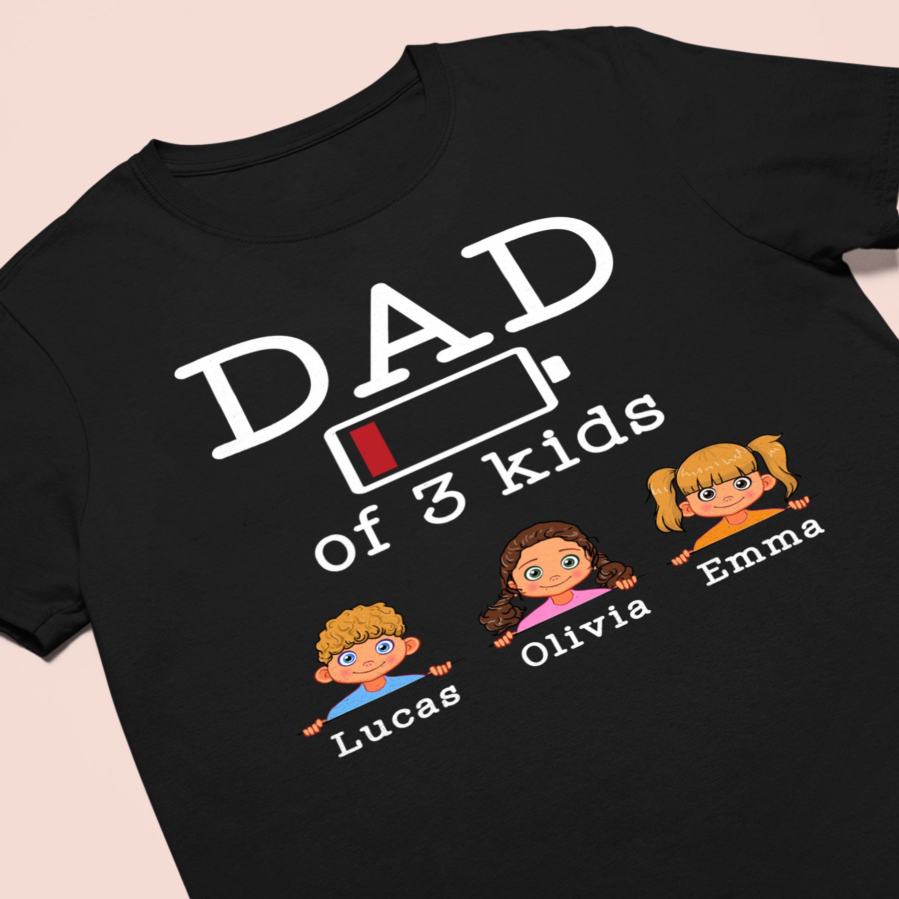 Personalized Dad Of Kids T-shirt / Hoodie / Sweatshirt Gift for Father's Day