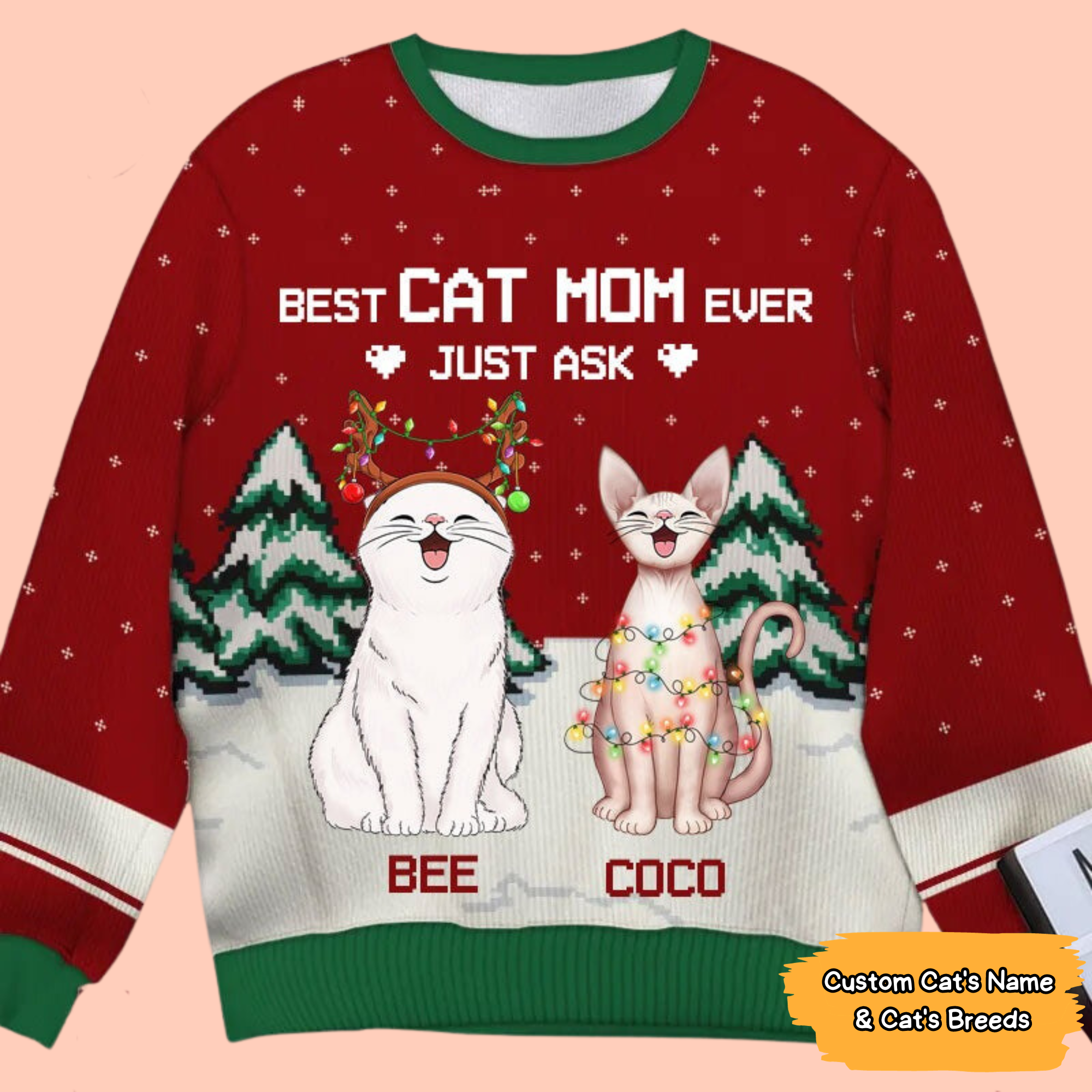 Best Cat Mom & Cat Dad Ever 3D Cat T-Shirt/ Hoodie/Sweatshirt - Gift For Cat's Lovers