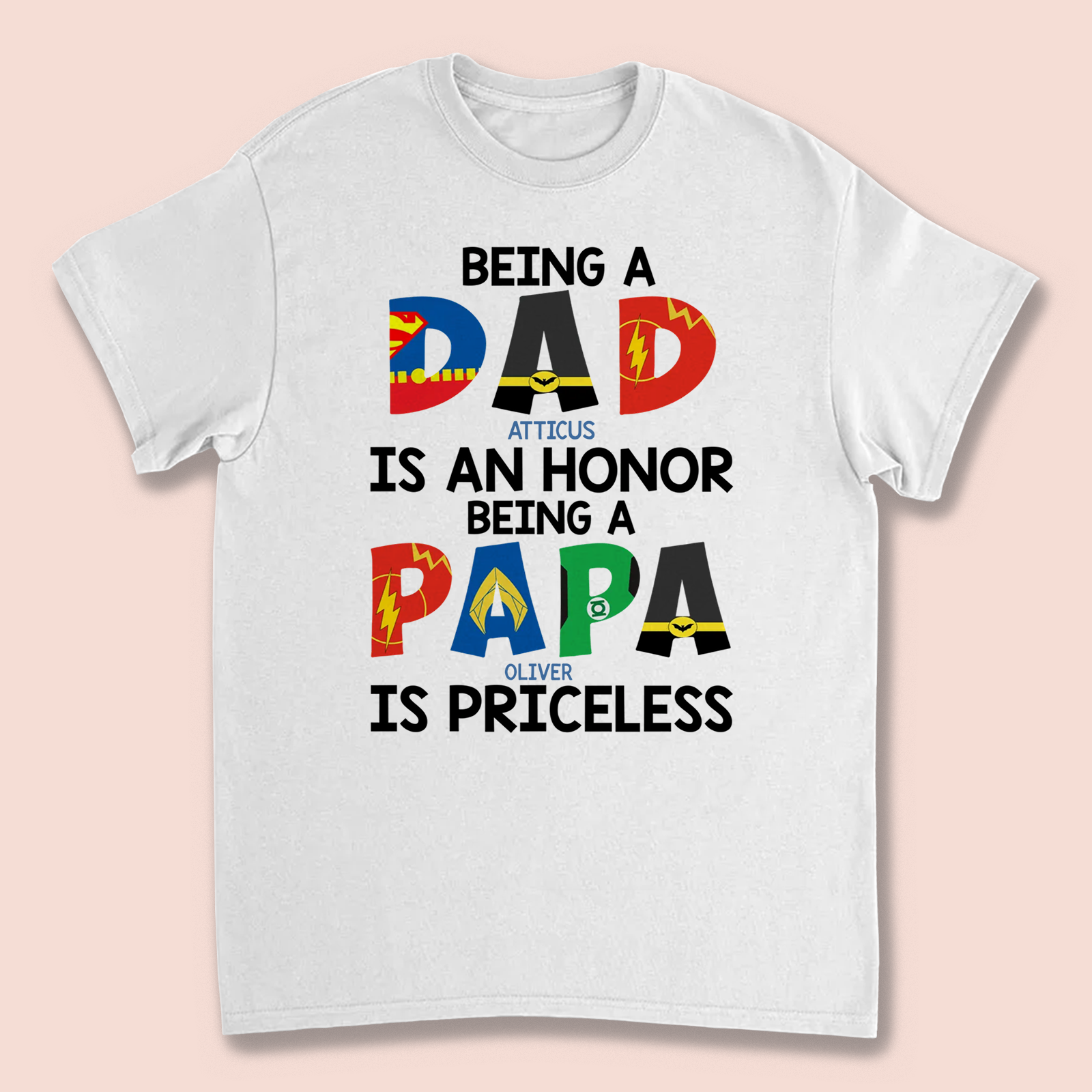 Personalized Father Being A Dad Is An Honor Being A Papa Is Priceless  T-shirt/Hoodie/Sweatshirt Gift For Dad