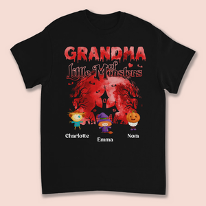 Personalized Halloween Grandma Mommy Of Little Monsters T-shirt / Hoodie / Sweatshirt Gift For Grandma Mommy