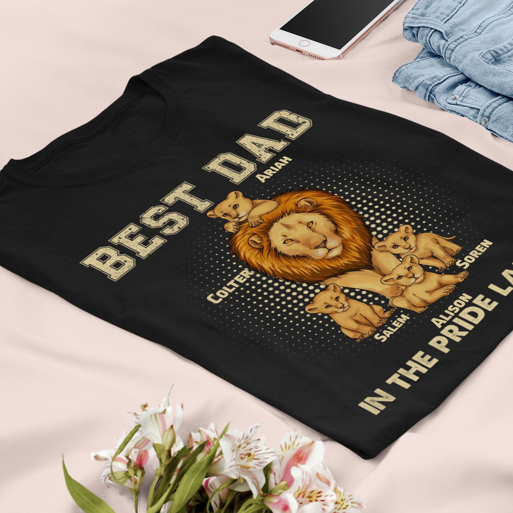 Personalized Best Dad In The Pride Lands T-Shirt / Hoodie / Sweatshirt Gift For Dad