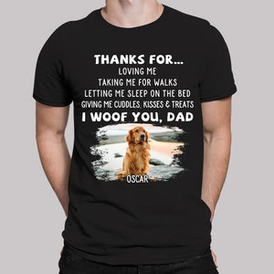 Personalized Dog Thanks For Photo Custom Unisex T-Shirt Gift For Dog Lovers