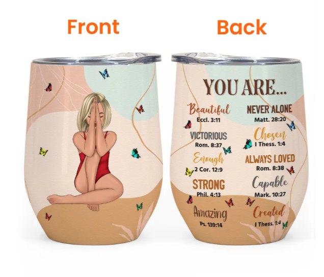 Empowering Personalized Tumbler Gift For Women: Celebrating Beauty, Victories, and Affirmations