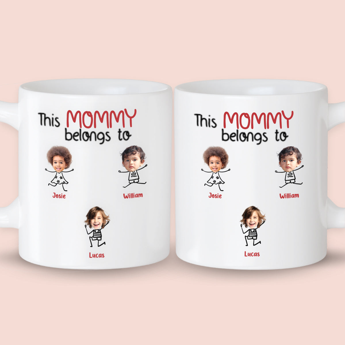 Custom Photo Face Cutout This Mommy belongs to Mug Gift for Family