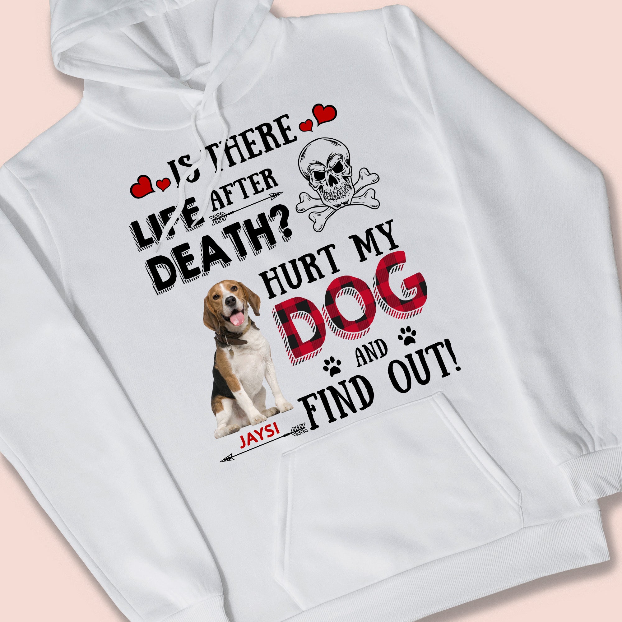 Custom Photo Is There Life after Death Hurt My Dog and Find Out T-shirt / Hoodie / Sweatshirt Gift for Dog Lovers