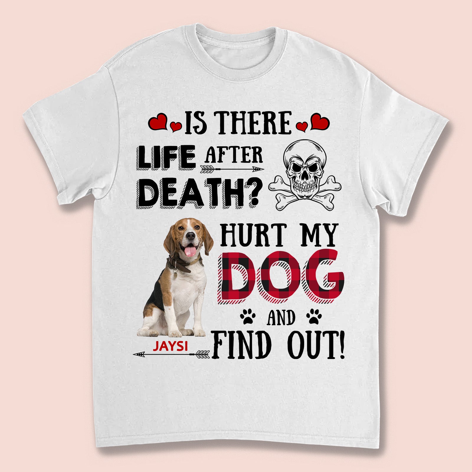 Custom Photo Is There Life after Death Hurt My Dog and Find Out T-shirt / Hoodie / Sweatshirt Gift for Dog Lovers