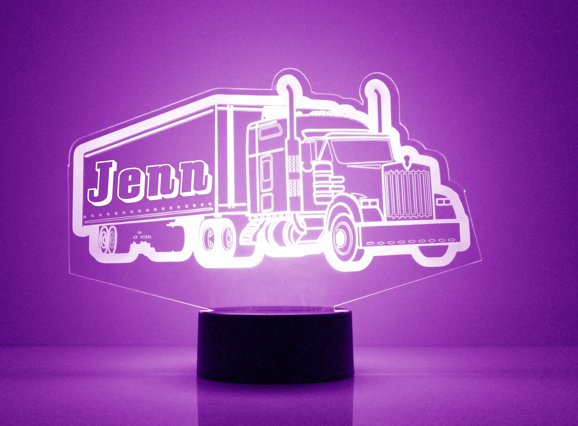 Personalized Truck Night Lights with Name 7/16 Color Changing LED Lamp III10