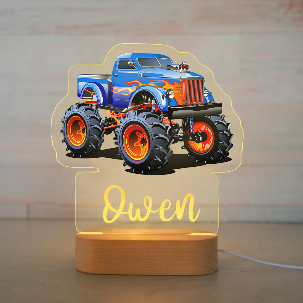 Personalized Tools Car Wood-base Night Light Off-road