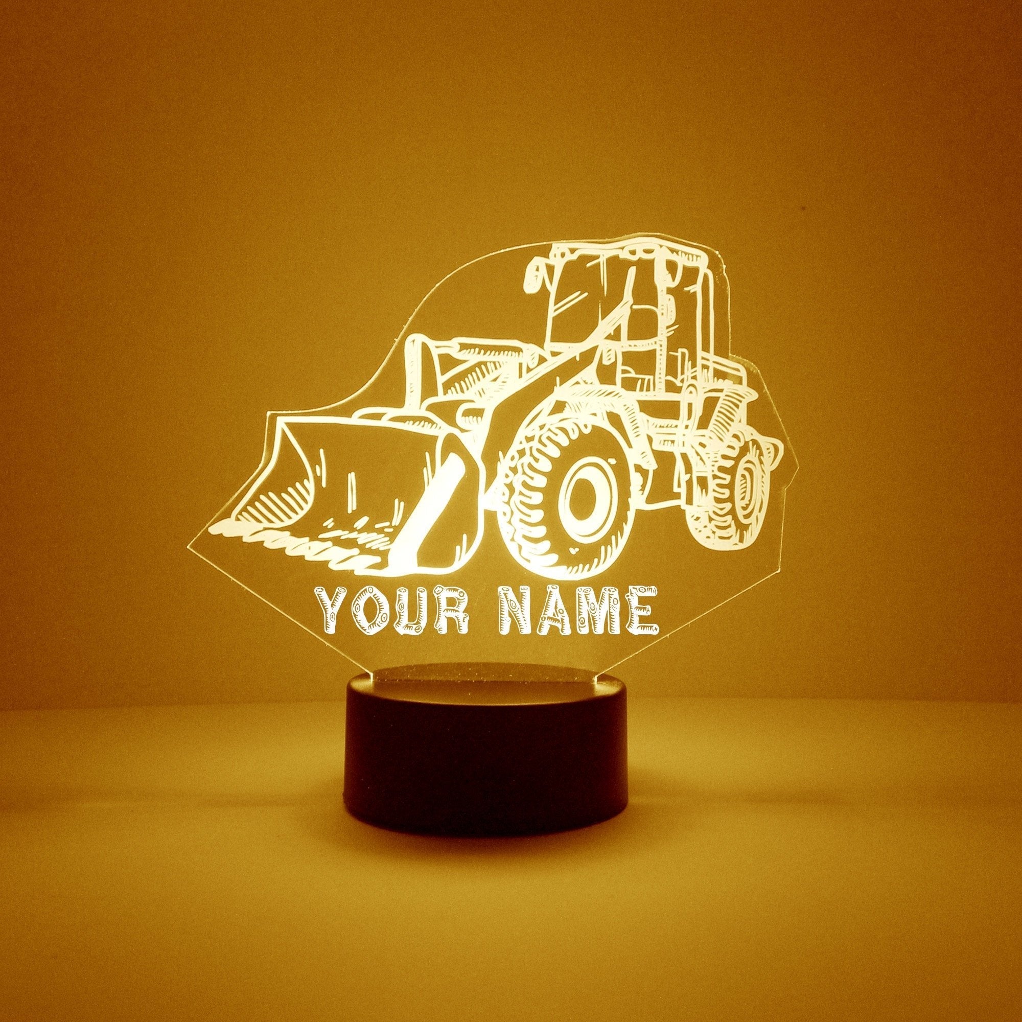 Personalized Truck Night Lights with Name 7/16 Color Changing LED Lamp III11