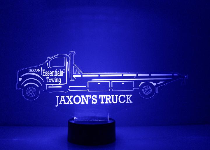 Personalized Truck Night Lights with Name 7/16 Color Changing LED Lamp III09