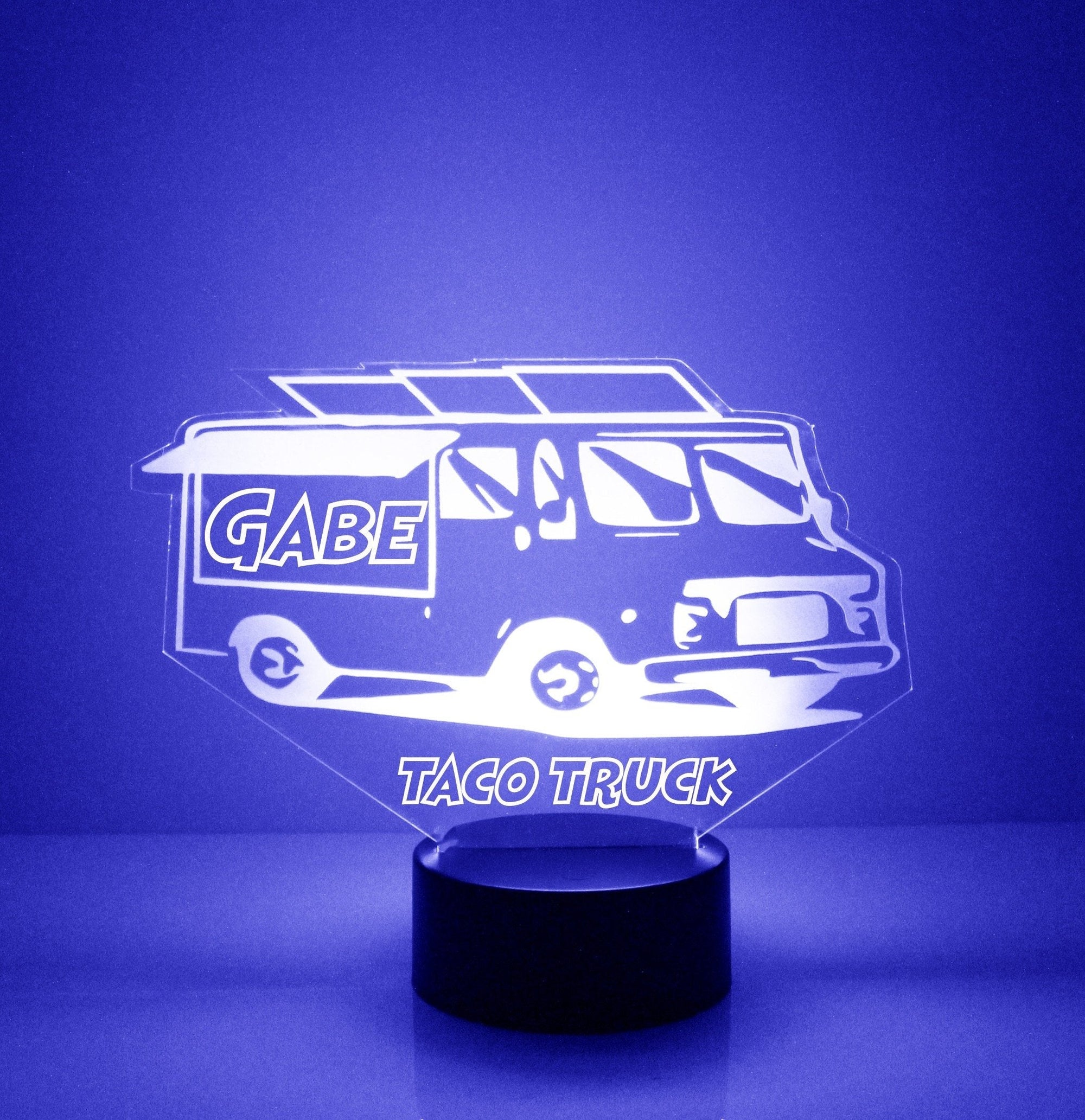 Personalized Truck Night Lights with Name 7/16 Color Changing LED Lamp III05