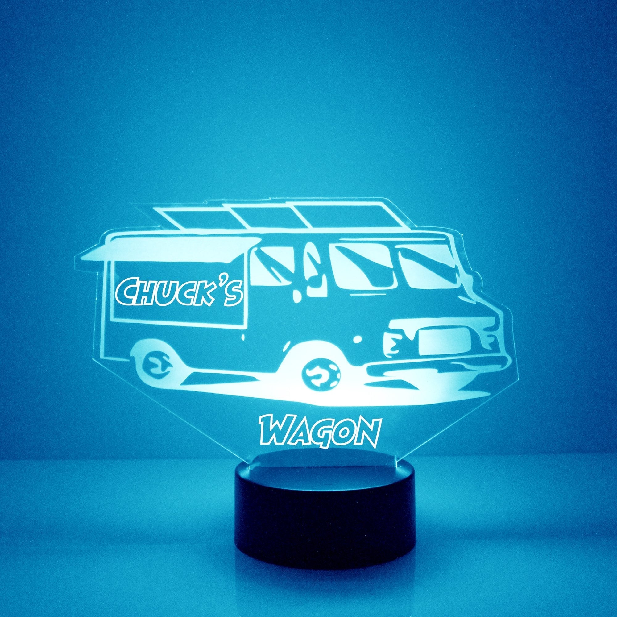 Personalized Truck Night Lights with Name 7/16 Color Changing LED Lamp III05