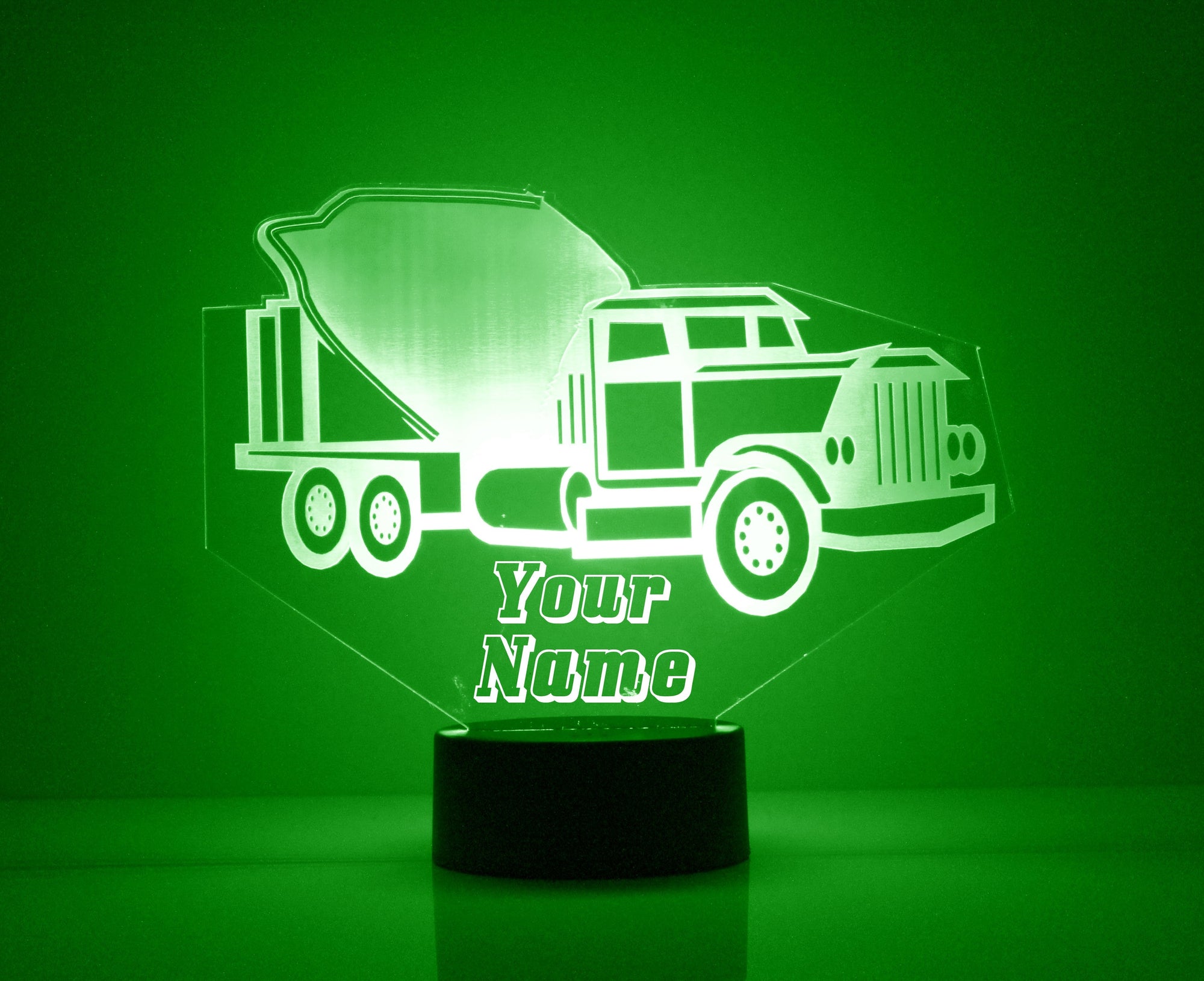 Personalized Truck Night Lights with Name 7/16 Color Changing LED Lamp III08