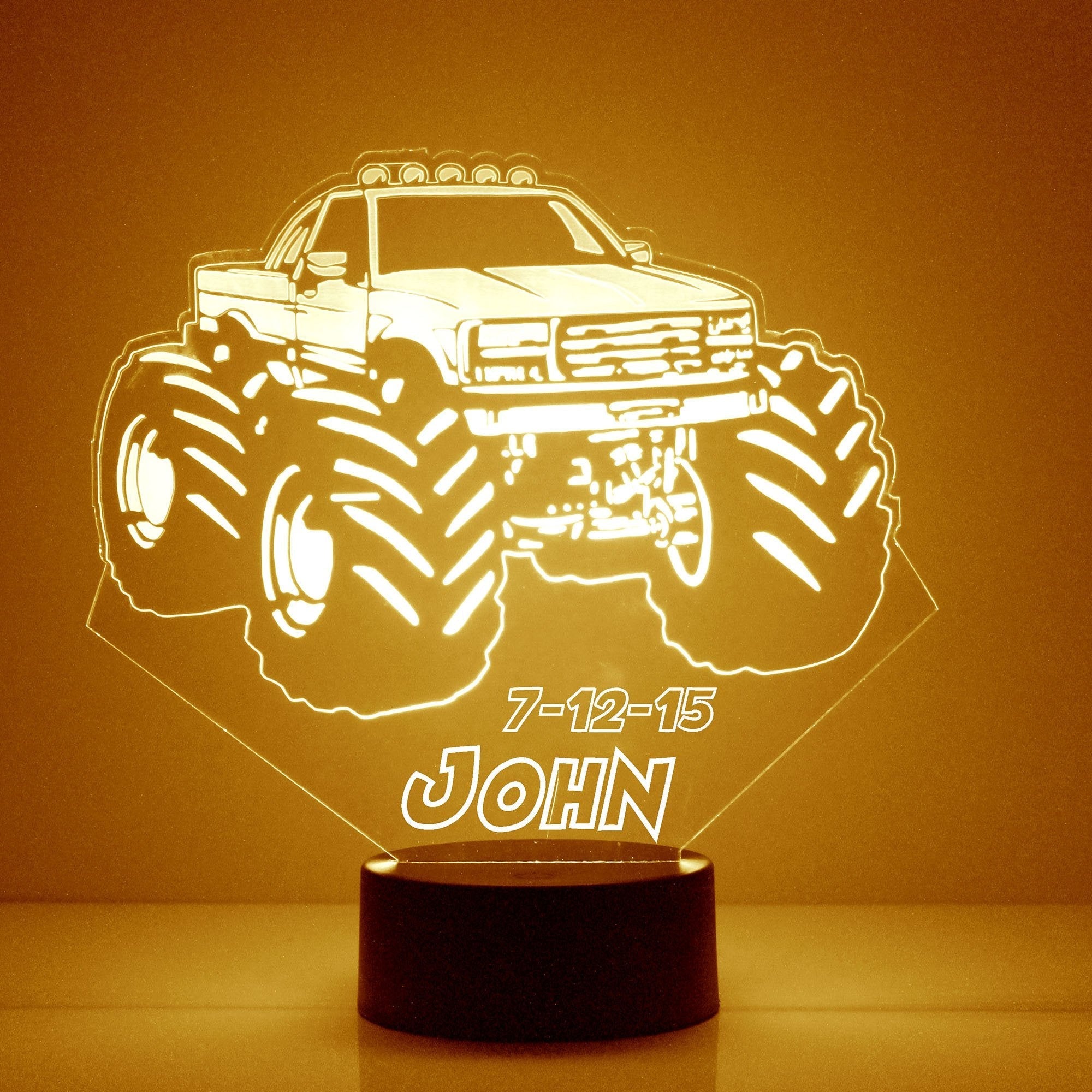 Personalized Truck Night Lights with Name 7/16 Colors Changing LED Lamp NL301