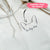 Custom Pet Ears Photo Outline with Name Embroidered Hoodie/ Sweatshirt
