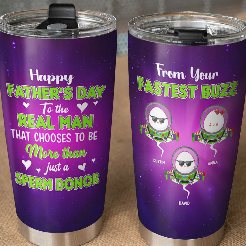 Personalized Dad Funny Tumbler Boys and Girls Best Gift For Dad