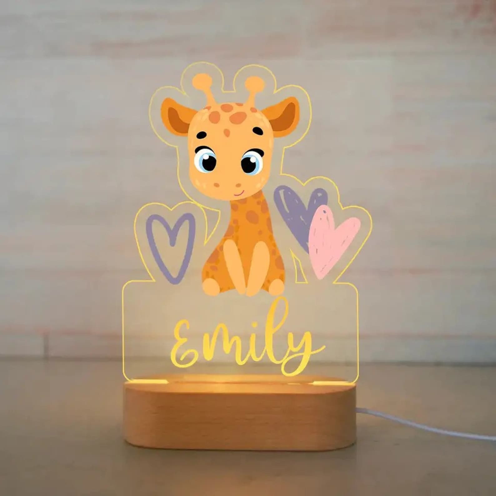 Personalized Bedroom Boys Girls Animal Mood Lighting Deer